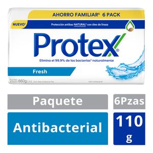 Jabón de Tocador Antibacterial Protex Fresh 110 g 6 Pack