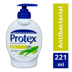 Jabón Líquido Antibacterial Protex Aloe 221 ml