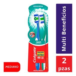 Cepillo Dental Colgate Con Cerdas Suaves 2 Pack