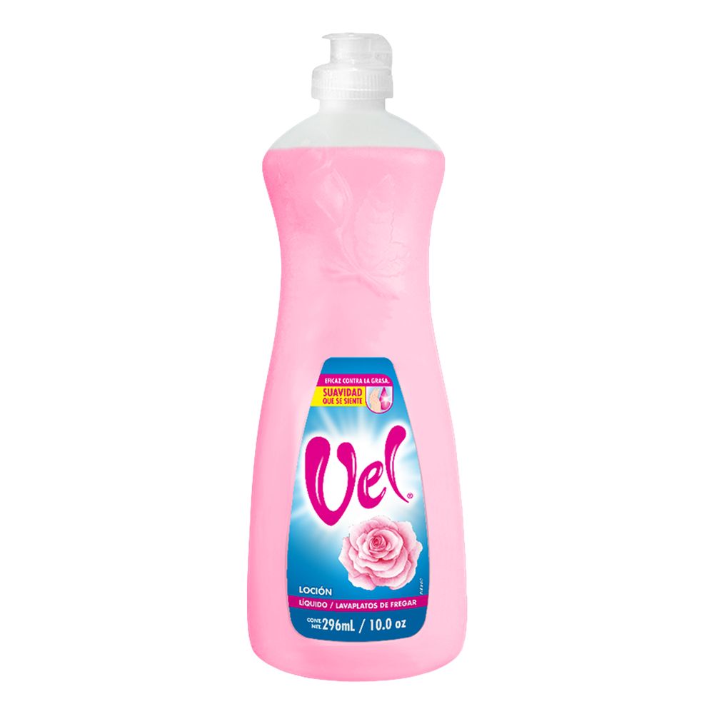 Líquido Lavaplatos Vel Rosa 296 ml