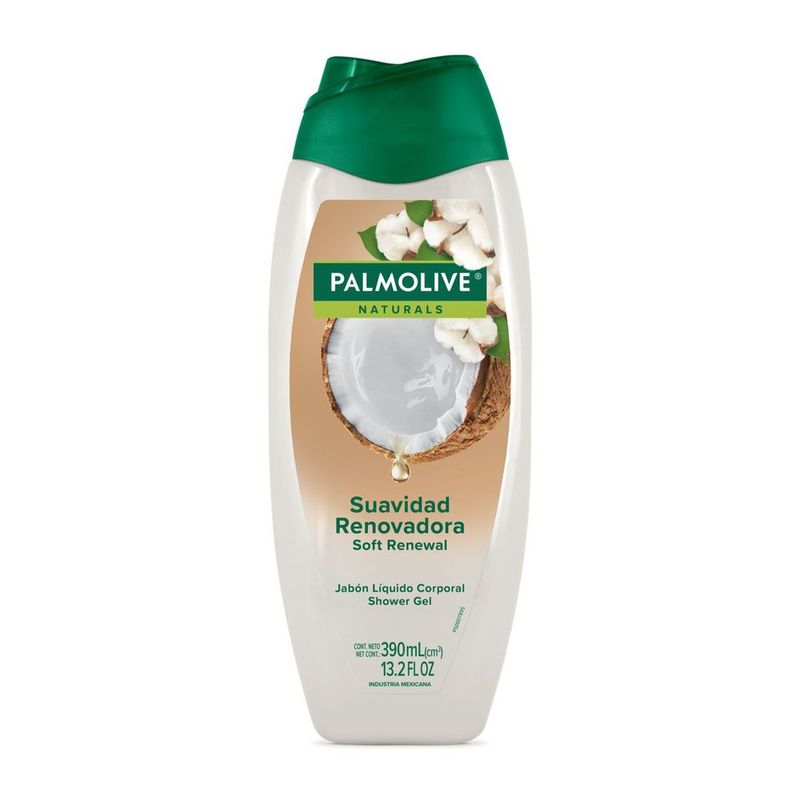 Jabon-Liquido-Corporal-Palmolive-Naturals-Suavidad-Renovadora-Coco-y-Algodon-390-ml