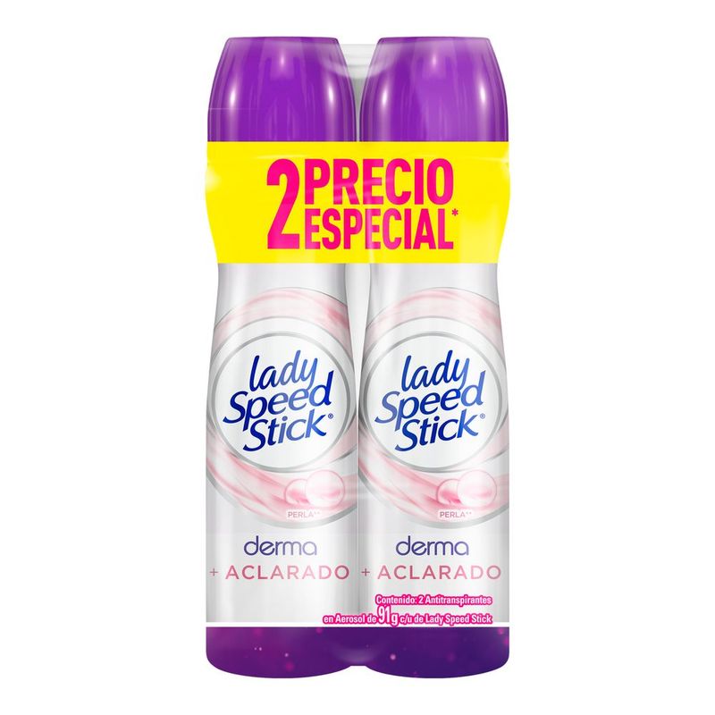 Antitranspirante-Lady-Speed-Stick-Derma---Aclarado-Perla-Aerosol-91-g-2-Pack