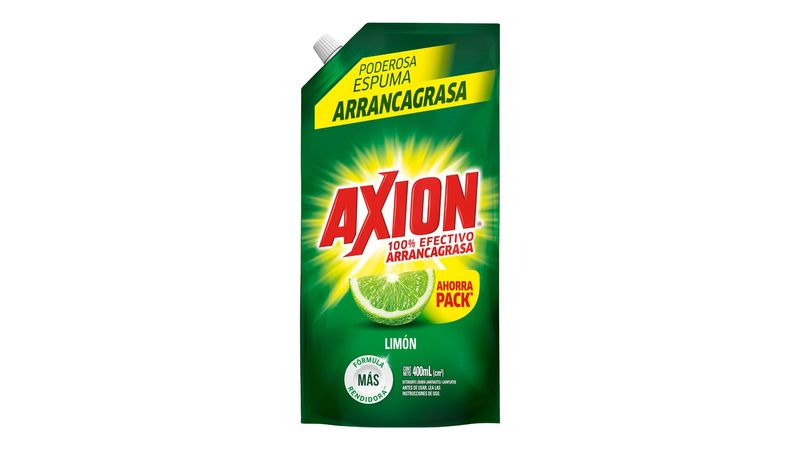 detergente lavatrastes liquido axion limon 280 ml