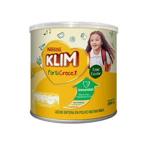 KLIM FORTICRECE Leche Entera Instantánea Lata 360g