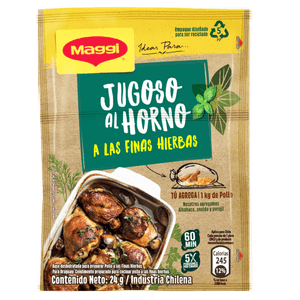 MAGGI Jugoso al Horno Finas Hierbas Sobre 24g