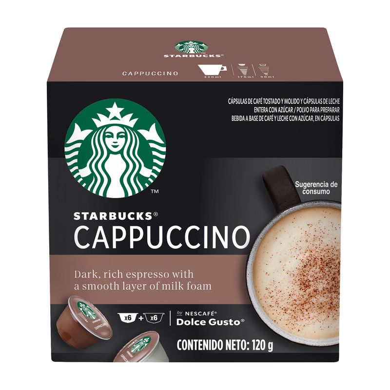 STARBUCKS-by-NESCAFE-Dolce-Gusto-Cappuccino-Caja-12-Capsulas