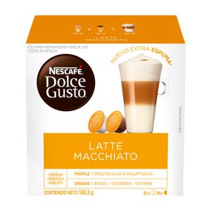 Café en Cápsulas NESCAFÉ Dolce Gusto Latte Macchiato Caja 16