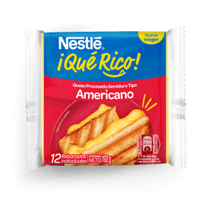 Nestlé ¡Qué Rico! Queso Americano 12 rebanadas