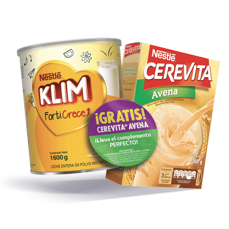 KLIM-FORTICRECE-1600g---CEREVITA-AVENA-300g-Gratis