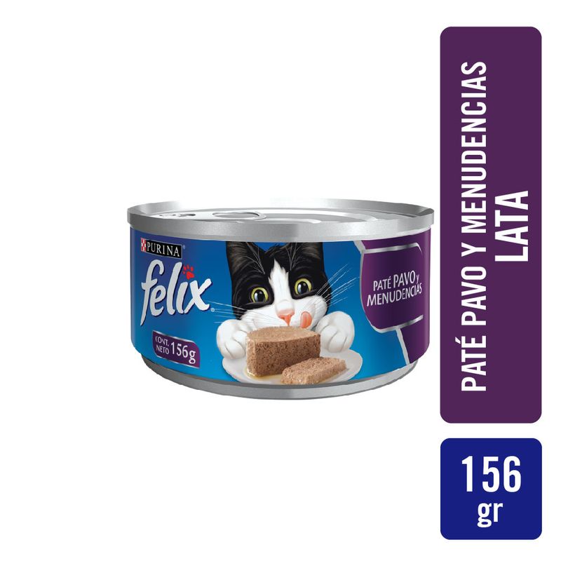 Alimento-Purina-Felix-Gato-156-gr-Pate-Pavo-Y-Menudencias