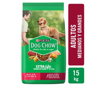 Alimento para perro adulto Purina Dog Chow 15 Kg Medianos Y grandes