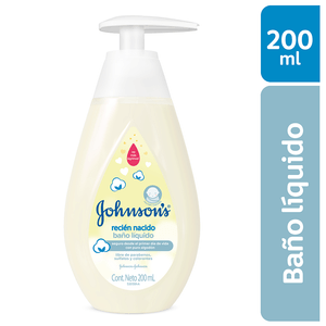 Jabón Líquido Para Baño Johnsons Baby 200 Ml Recién Nacidos