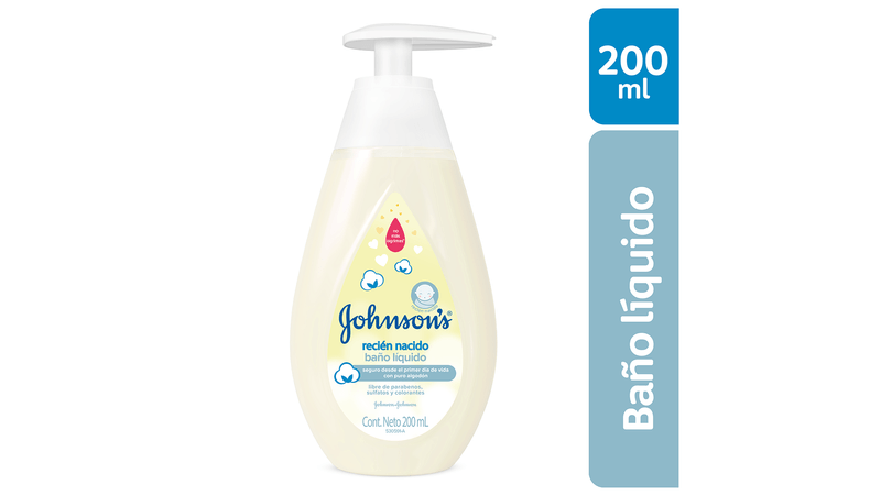 Johnsons Baby Baño Liquido 200ml Para Antes de Dormir - Pañalera Lua