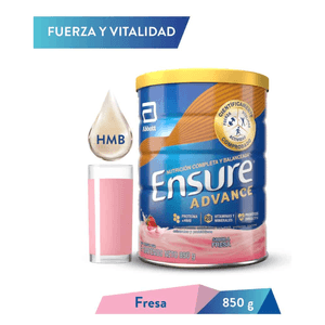 Suple/Alim/Ensure 850G Advance Fresa