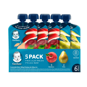 5 Pack Gerber Pouch 100g