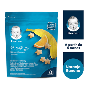 Gerber Nutripufss Banana Naranja 42gr