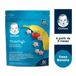 Gerber Nutripuffs Fresa Banana 42gr Gerbe