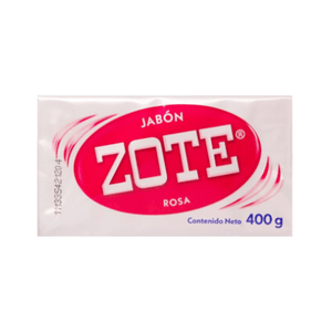 Zote Jabon Barra Rosado 400Gr