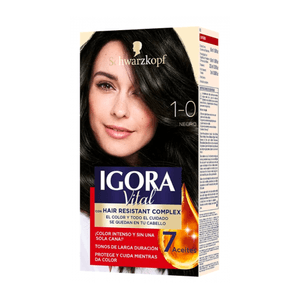 Tinte Para Cabello Igora Vital color 1-0 Nuevo