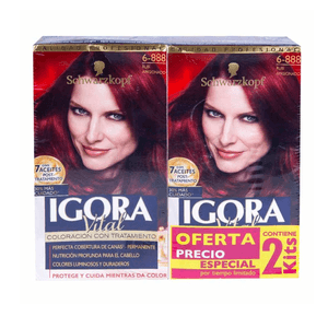 Coloración Con Tratamiento Igora Vital 250 ML 2 Kit