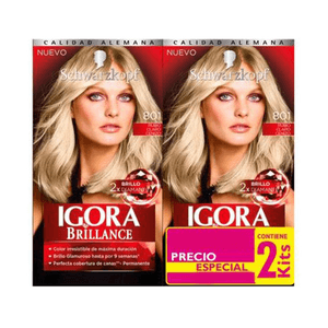 Coloración Con Tratamiento Igora Vital 290 ML 2 Kit 801