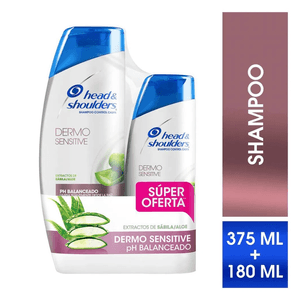Shampoo H&SH SENSITIVE DERMO 375ML +180ML