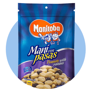 Mani Con Pasas Manitoba 370gr