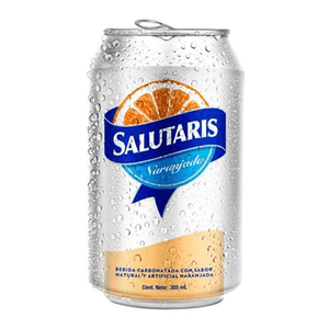 Agua Salutaris Sabor Naranja Lata 355 Ml