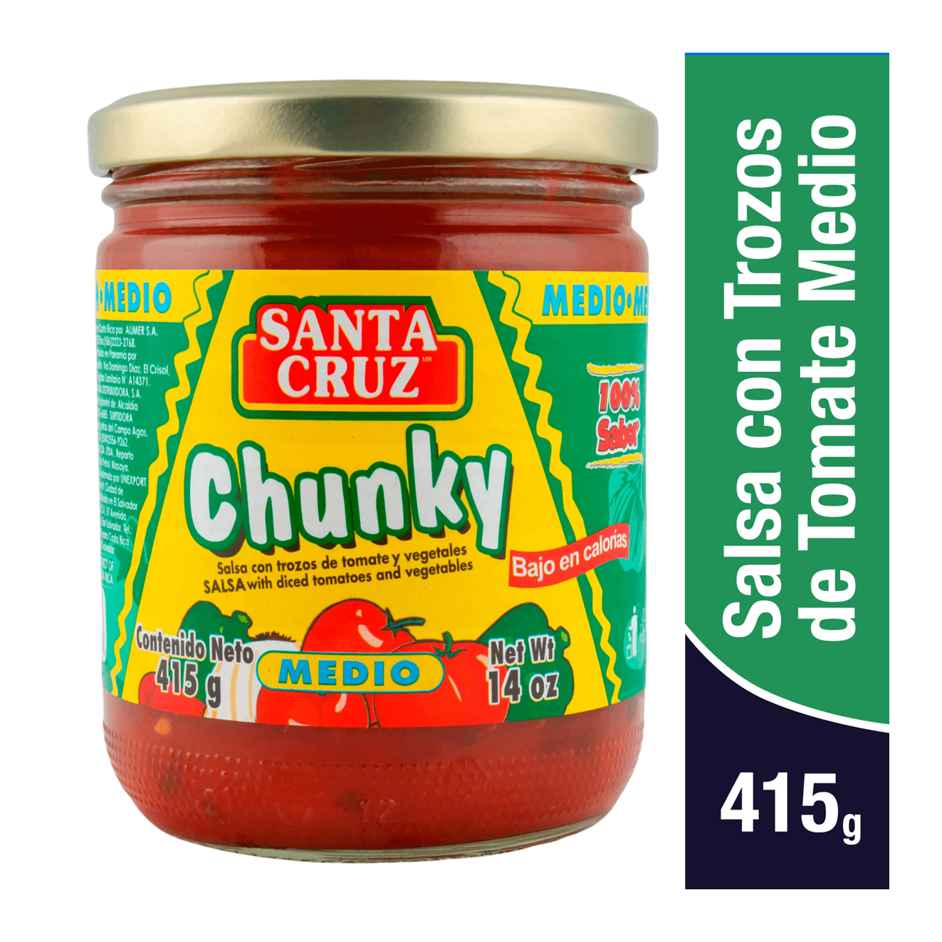 Sta Cruz Salsa Chunky Medio 415gr