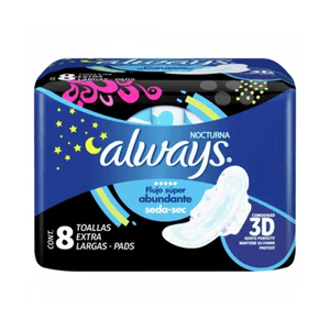 Toallas Femeninas Always Nocturnas 8 Un