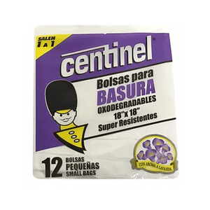 Bolsa De Basura Centinel Con Aroma a Lavanda 18x18 12und