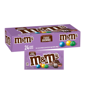 Chocolate M&M's Fudge Brownie Singles Size 1.41oz