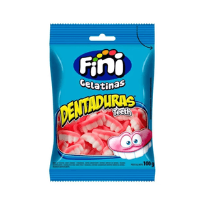 Gomitas Fini Gelatinas Con Forma De Dentaduras 100gr