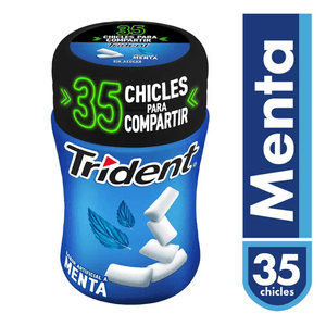 Chicle Trident Botella Menta X35 Chicles