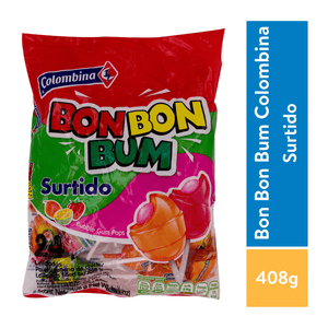 Caramelos Colombina Bon Bon Bum Surtido 408gr