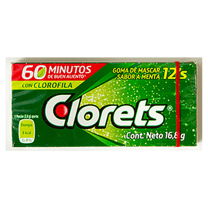 Chicle Clorets 12s 16.8g