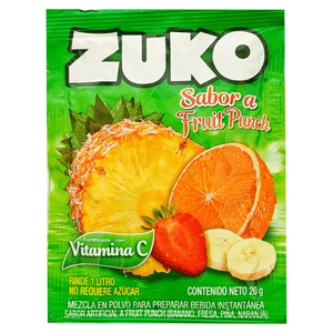 Bebida instantánea Zuko Fruit Punch 20g