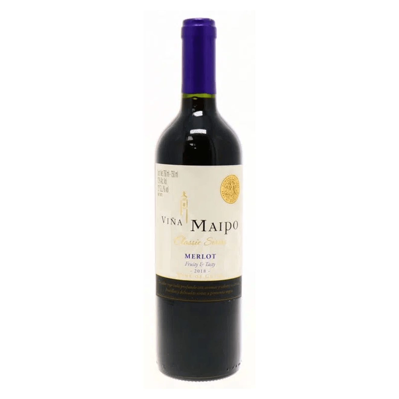 Vino Tinto Vina Maipo 2016 Merlot 750 Ml