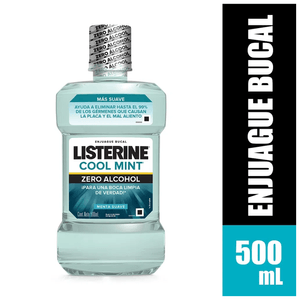 Enjuague Bucal Listerine Zero Menta Suave 500ml