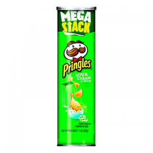 Papas Pringles Sour Cream & Onion Mega Stack 203g