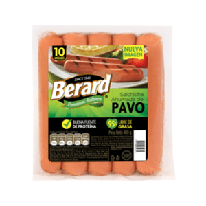 Salchicha Ahum De Pavo Berard X 400g