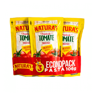 Pasta De Tomate Naturas 106g X 3pk