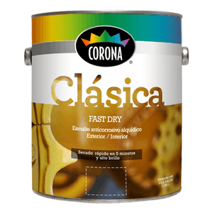 Pintura Dura Clasica Anticorrosivo Blanco Brill 1/4Gl