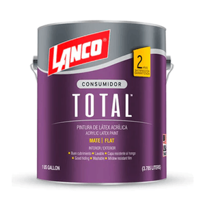 Pintura Lanco Linea Total Latex Blanca Galon