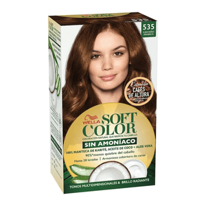 Tinte Para Cabello Soft Color Wella Semi Permanente 535 Castaño Arábica