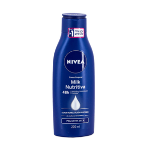 Crema Corporal Nivea Body Milk Nutritiva Pieles Secas 220ml