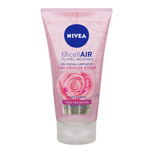 Gel Facial Nivea Limpiador Todo Tipo De Piel Con Agua De Rosas 150ml