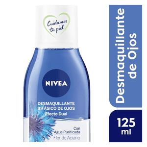 Desmaquillante Bifásico De Ojos Nivea Efecto Dual X 125ml