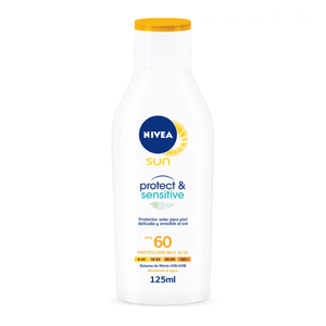 Protector Solar Nivea Sun Piel Sensitive Fps60 125 Ml