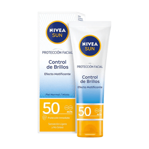 Protector Solar Nivea Facial Control Brillo 50fps  50ml